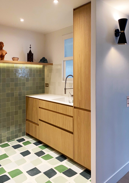Hazard Studio - Conception et aménagement : appartement Vaugirard - Côté salle de bain